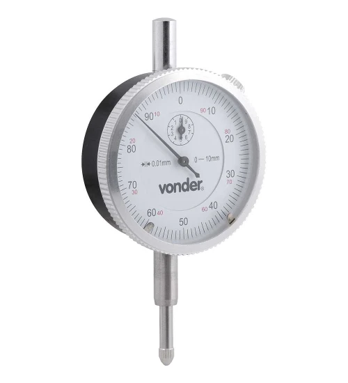 Relógio comparador analógico 10 mm, RC 010 - VONDER