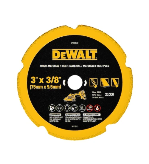 DISCO DE CORTE DIAMANTADO 3"X3/8 MULTIMATERIAL DW8530-DEWALT