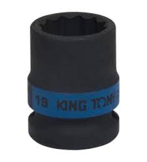 SOQUETE IMPACTO CURTO ESTRIADO 1/2" 19MM 453019M KING TONY