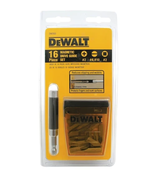 Jogo 16 Peças p/ Parafusar com Guia Magnética DW2053 DEWALT