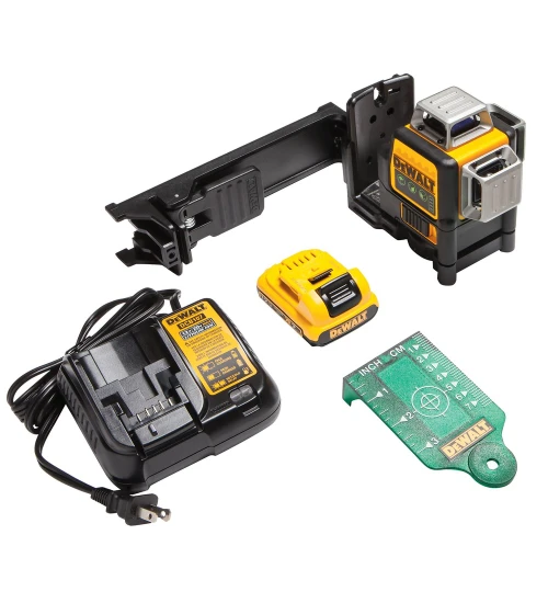 Nível Laser Verde 3x360 - 12V c/ carregador/bateria DW089LG DEWALT