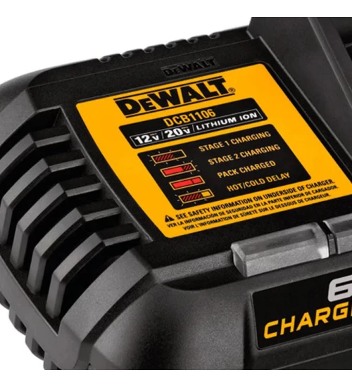 Carregador de bateria 12-20V 127V - DEWALT DCB1106-BR