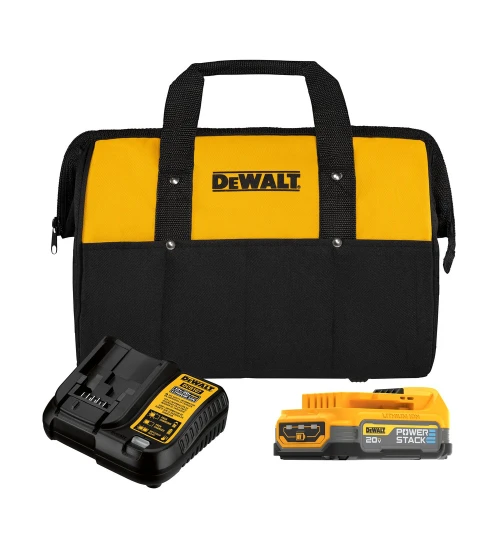 Kit de 2 Baterías LI-ION 1.7Ah 20V MAX Compacta POWERSTACK, Carregador e bolsa DEWALT DCBP034E2-BR