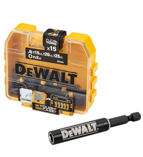 JOGO DE BITS FLEXTORQ EXTREME COM 16 PEÇAS DT70522T-QZ DEWALT