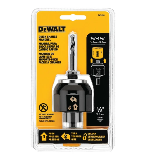 MANDRIL DE TROCA RÁPIDA PARA SERRA COPO 3/8 DW1810 DEWALT