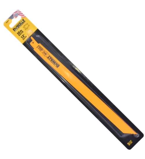 Cartela de lâmina para serra sabre de 12" 14 dentes com 5 peças - DEWALT DW4838