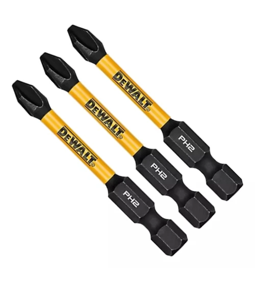 BITS PHILLIPS PH2 FLEXTORQ 2.1/4'' (5,7CM) CARTELA COM 3 UNIDADES DWAF2PH2IR3 DEWALT