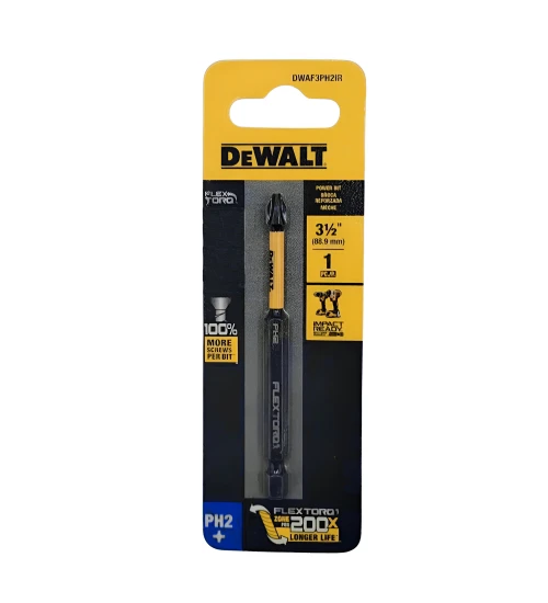 BITS PHILLIPS PH2 FLEXTORQ 3.1/2'' (8,8CM) DWAF3PH2IR DEWALT