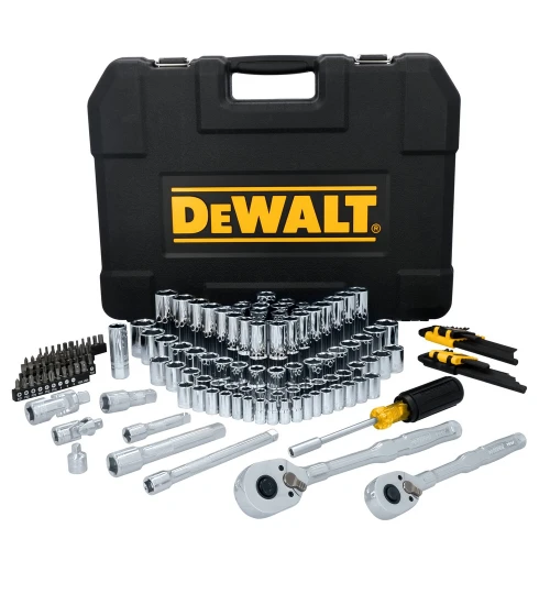 JOGO DE FERRAMENTAS MECÂNICAS 3/8” e 1/2" 182 PEÇAS DWMT45404 DEWALT