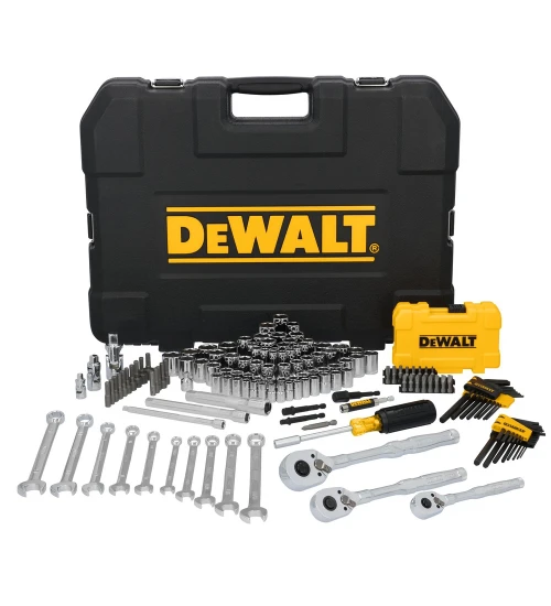 JOGO FERRAMENTAS MECÂNICAS 1/4”, 3/8” e 1/2"  155 PEÇAS DWMT45411 DEWALT