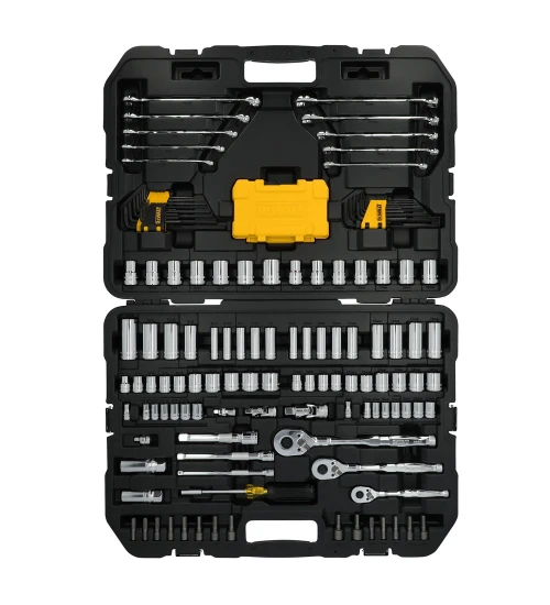 JOGO FERRAMENTAS MECÂNICAS 1/4”, 3/8” e 1/2"  155 PEÇAS DWMT45411 DEWALT