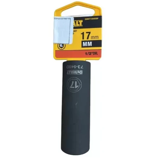 Soquete de Impacto 1/2" Longo 17mm DEWALT DWMT73949OSP