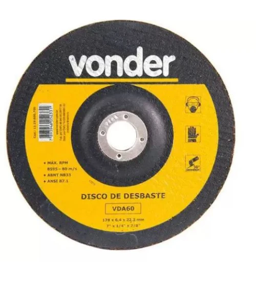 Disco desbaste 7'' - VONDER