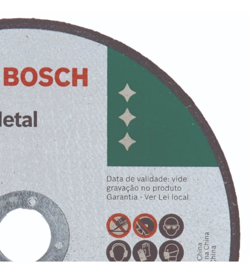 Disco de Corte Standard para Metal 180 x 1.6mm Centro Reto - BOSCH 2608619384