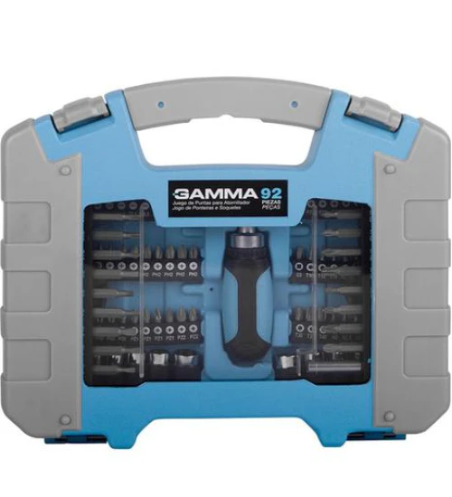 Kit de Bits e Soquetes com 92 Peças - GAMMA G19527AC