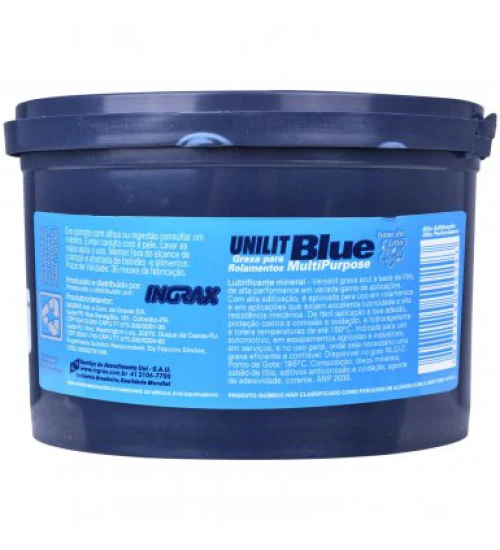 Graxa Unilit Azul-2 500gr Rolamento - Ingrax