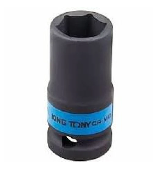 Soquete de Impacto Sextavado Longo de 50mm com Encaixe de 3/4 Pol. - KINGTONY 643550M