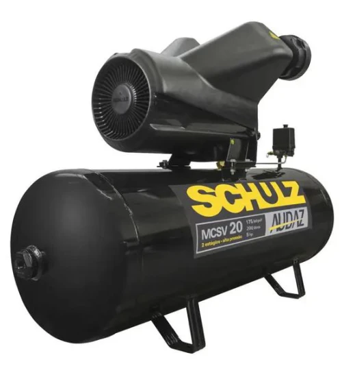 Compressor de Ar Audaz 5HP 20 Pés 200L 175lbf Trifásico 220V - SCHULZ MCSV20/200-220V