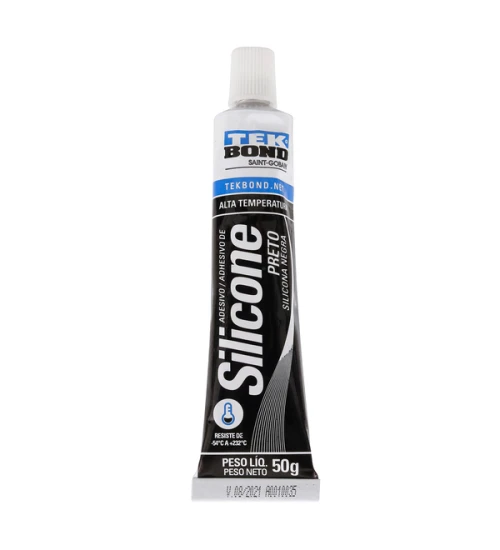 SILICONE ALTA TEMPERATURA PRETO 50G - TEK BOND