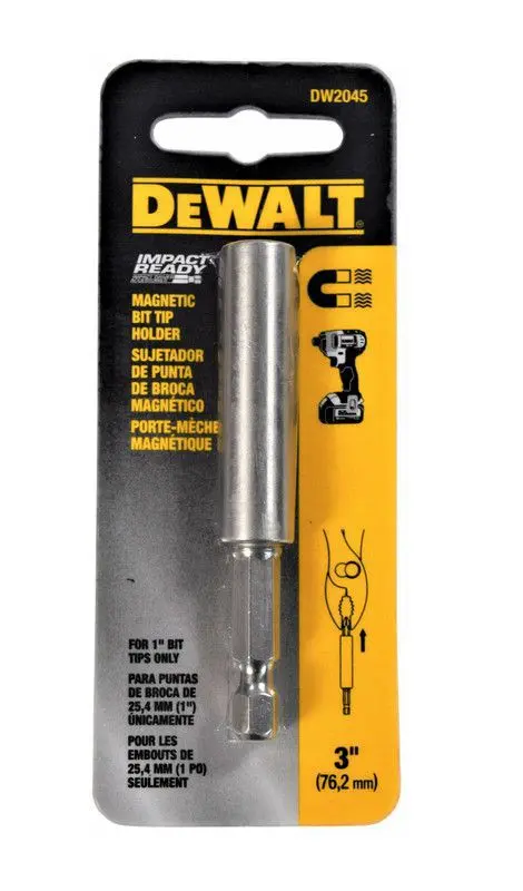 EXTENSÃO MAGNÉTICA PARA BITS 1/4" 3"(7,6CM) DW2045G DEWALT