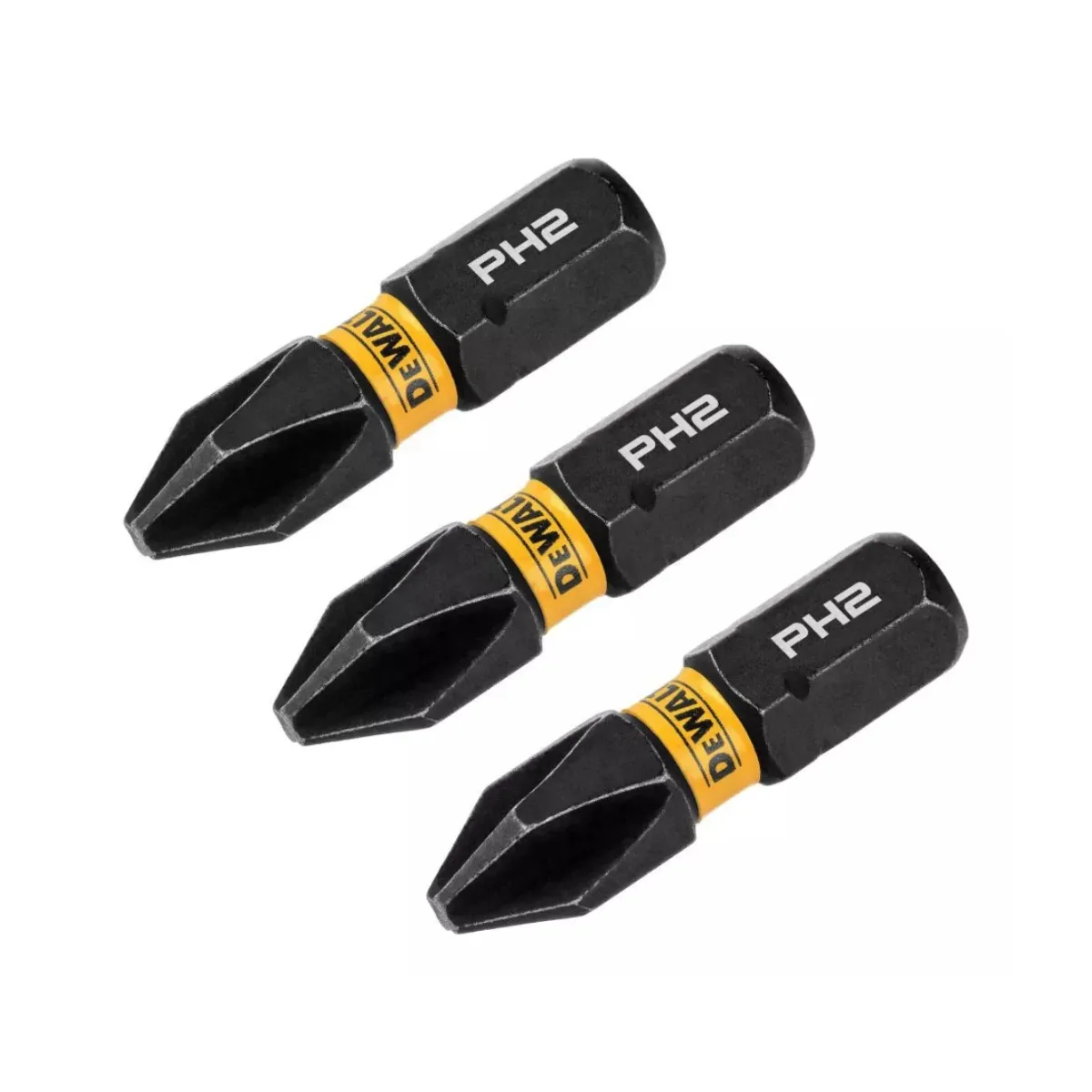 BITS PHILLIPS PH2 FLEXTORQ 1'' (2,5CM) CARTELA COM 3 UNIDADES DWAF1PH2IR3 DEWALT